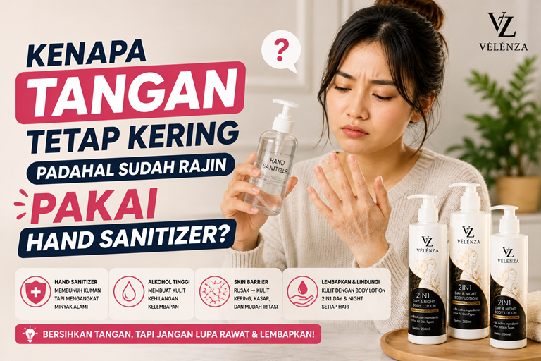 Kenapa Tangan Tetap Kering Padahal Sudah Rajin Pakai Hand Sanitizer?