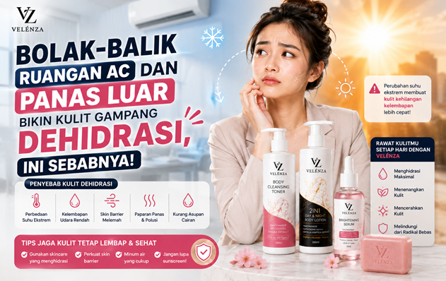 Bolak-Balik Ruangan AC dan Panas Luar Bikin Kulit Gampang Dehidrasi, Ini Sebabnya