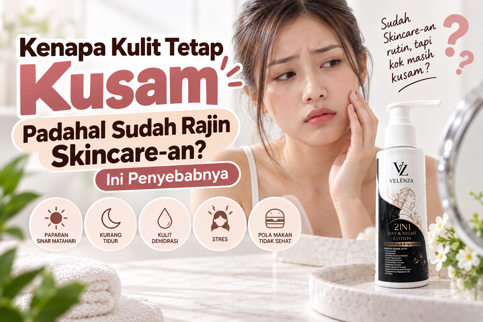 Kenapa Kulit Tetap Kusam Padahal Sudah Rajin Skincare-an?