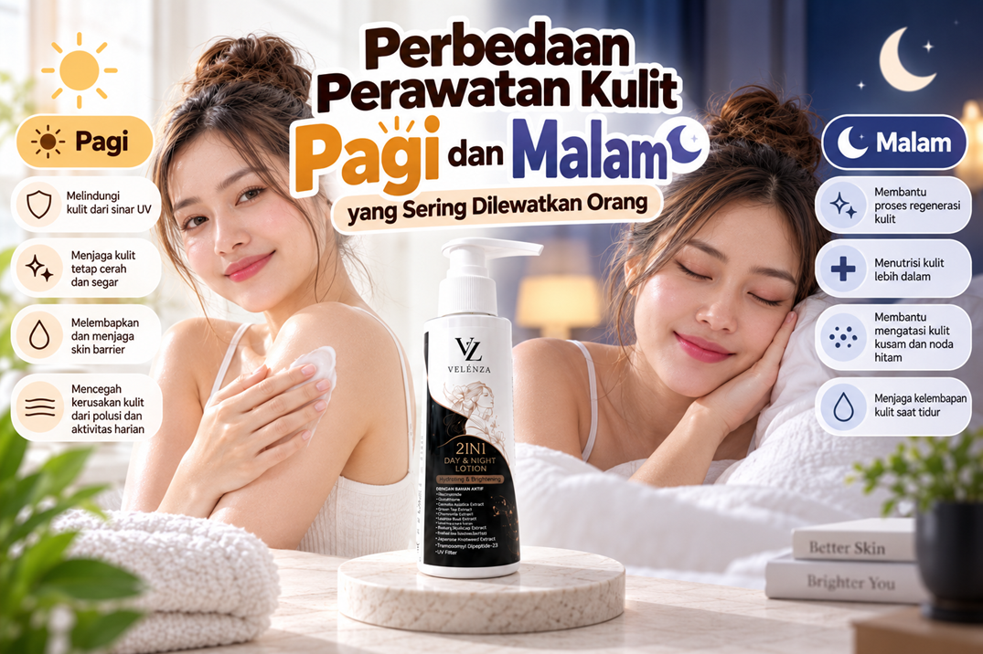 Beda Perawatan Kulit Pagi dan Malam yang Sering Kamu Lewatkan