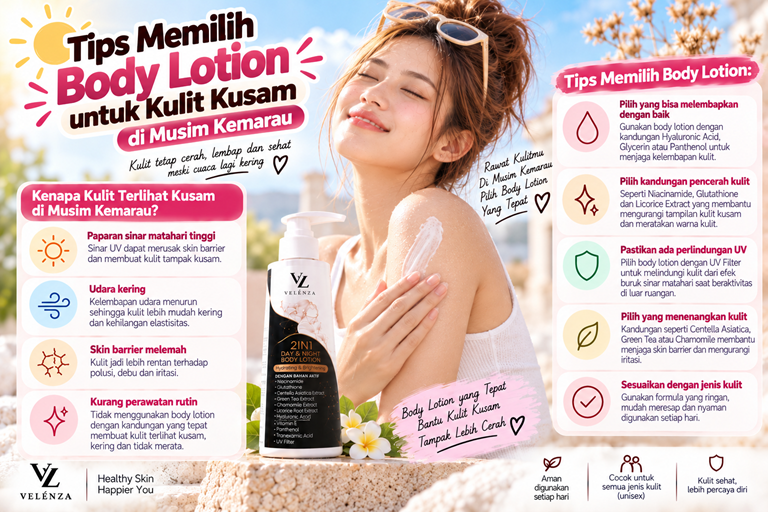 Tips Memilih Body Lotion untuk Kulit Kusam di Musim Kemarau