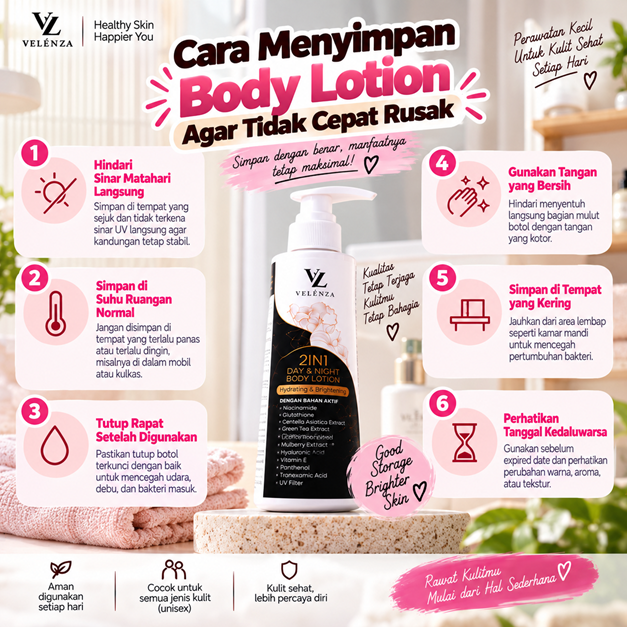 Cara Menyimpan Body Lotion Agar Tidak Cepat Rusak