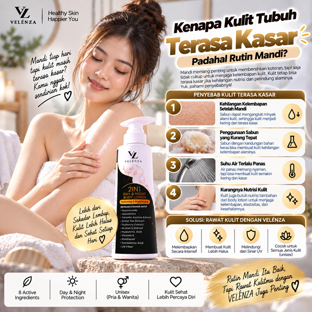 Kenapa Kulit Tubuh Terasa Kasar Padahal Rutin Mandi?